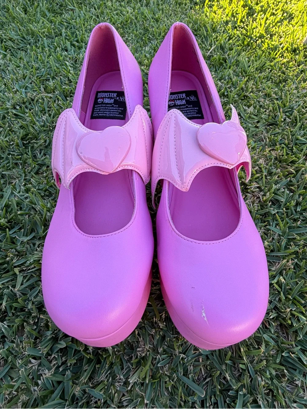 Monster High X YRU Draculaura Pink Deelite Heels Size 11